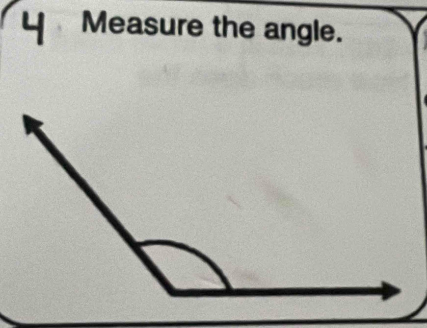 Measure the angle.