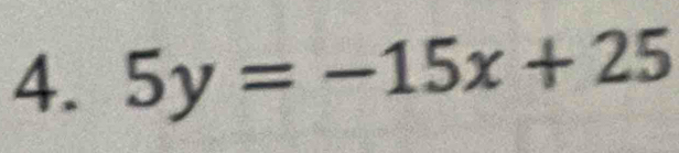 5y=-15x+25