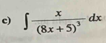 ∈t frac x(8x+5)^3dx