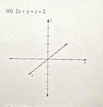 2x+y+z=2