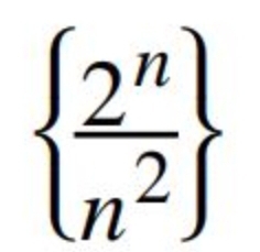   2^n/n^2 