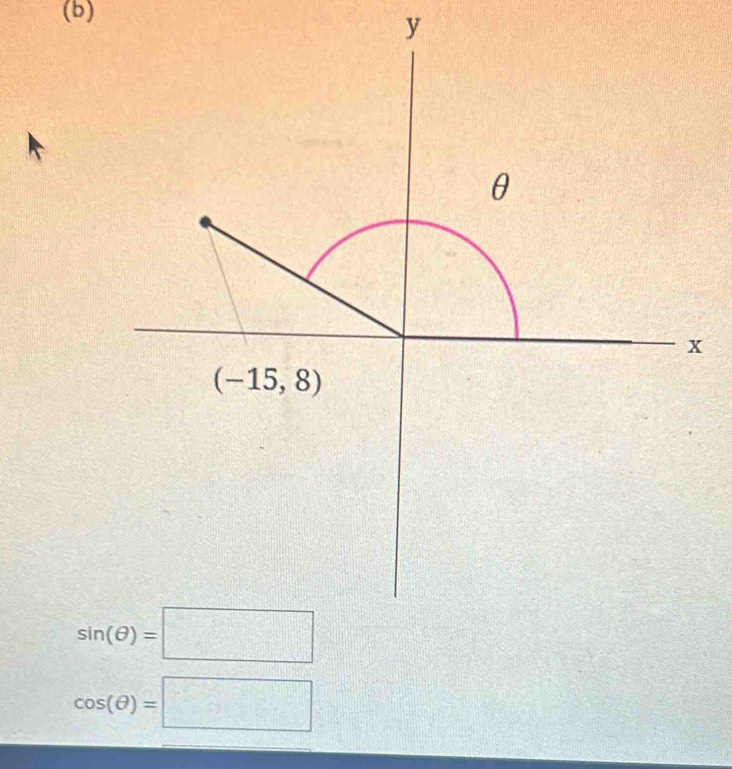 sin (θ )=□
cos (θ )=□