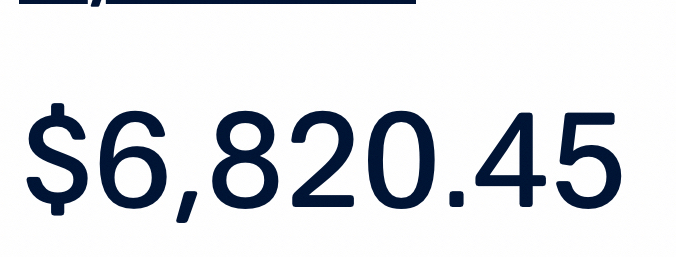 $6,820.45