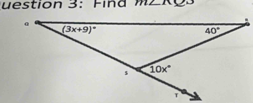 uestion 3: Find m∠ K