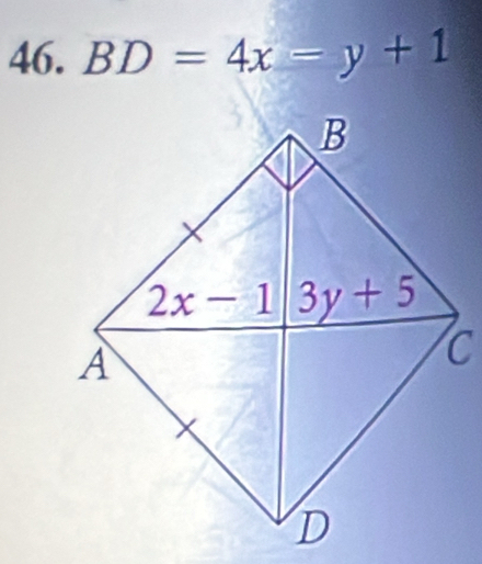 BD=4x=y+1