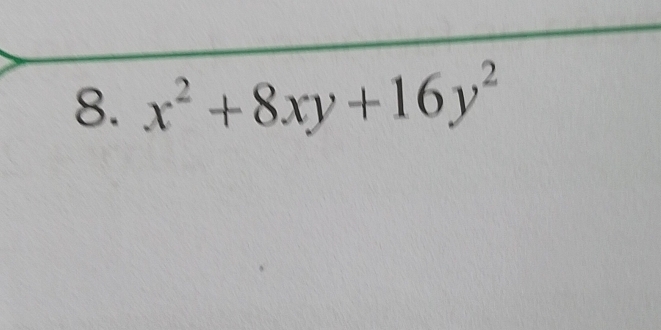 x^2+8xy+16y^2