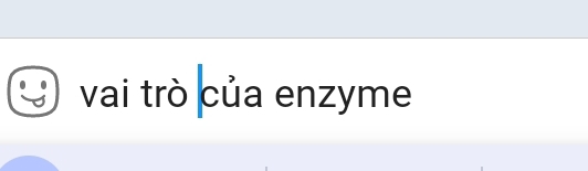 vai trò của enzyme