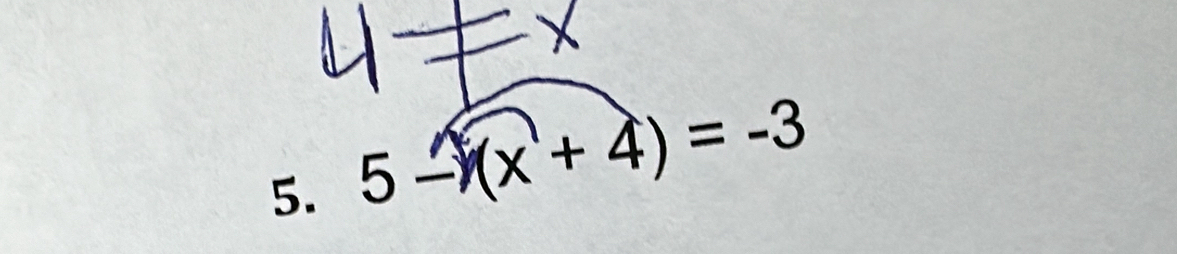 5-x(x+4)=-3