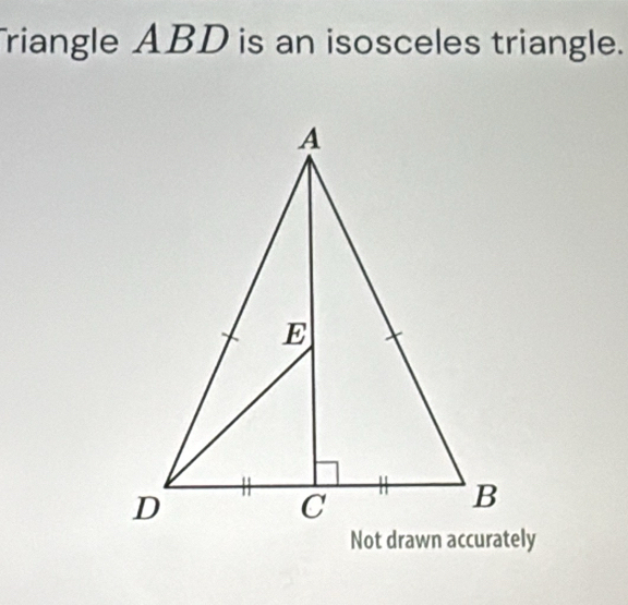 riangle ABD is an isosceles triangle.