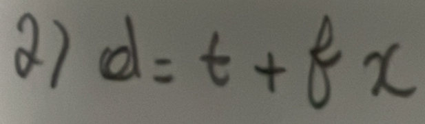 27 d=t+fx