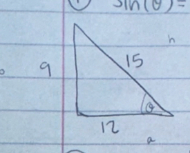 sin (θ )=
9