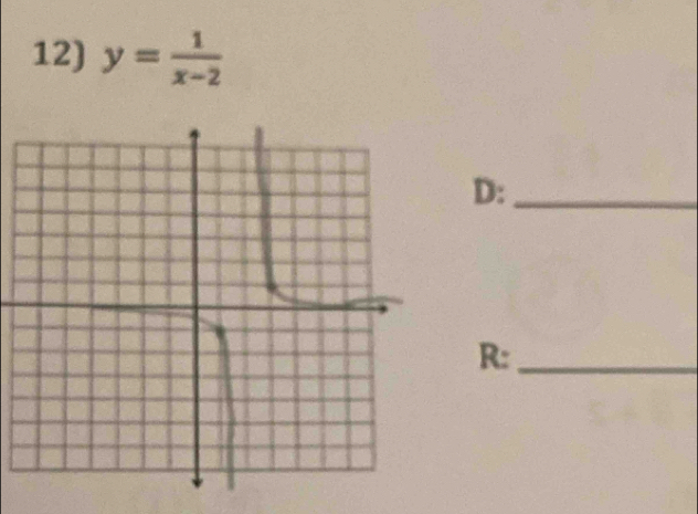 y= 1/x-2 
D:_ 
R:_