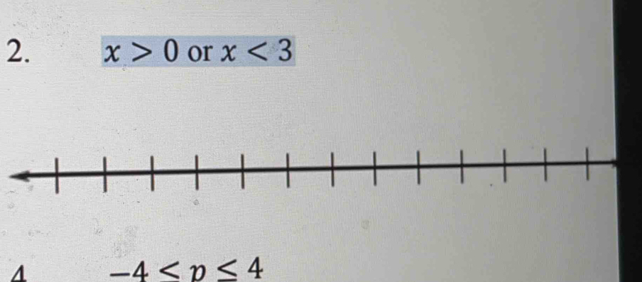 x>0 or x<3</tex> 
A
-4