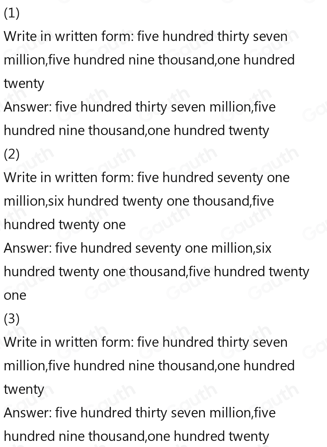 Solved: Check What You Learneu. Write these numbers in words in the ...