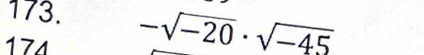 174 -sqrt(-20)· sqrt(-45)