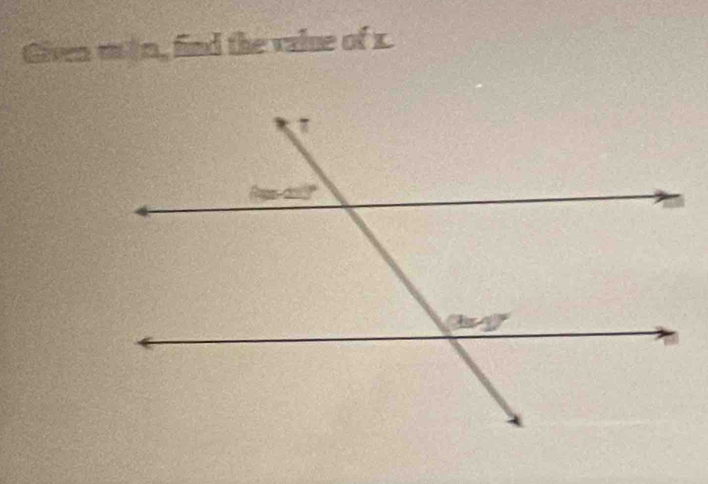 Given os tn, find the value of x.