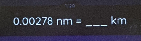 0.00278nm= km