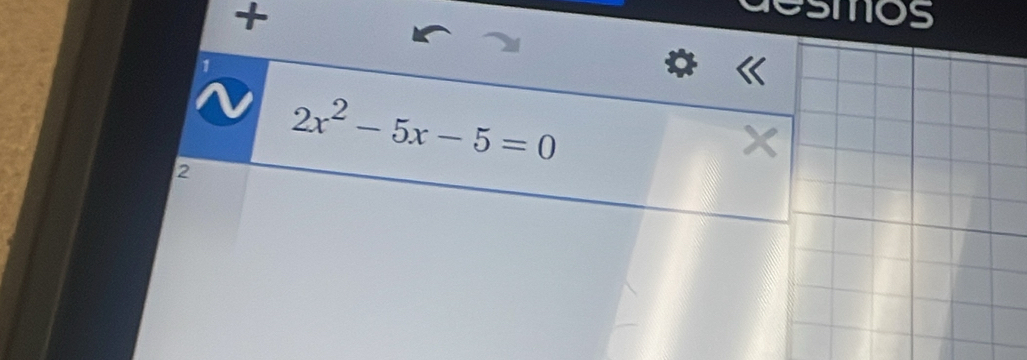 + 
smos 
1
2x^2-5x-5=0
2