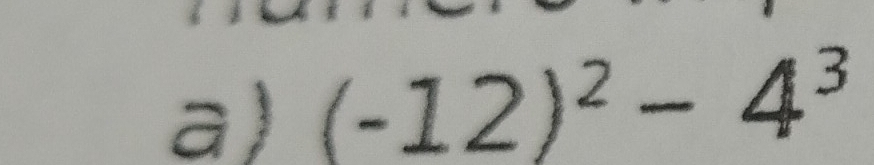 (-12)^2-4^3