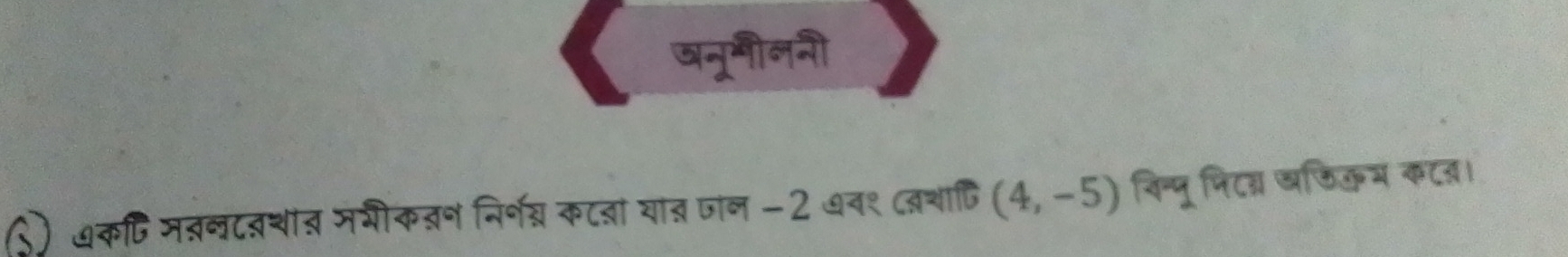 खनूनीलनी 
९) ७कषि मतलटवथात मगीकवन निर्न् कटबा या् जान -2 ७व१ दवशा्ि (4,-5) विन्पू निटन्र खफिकम कटज।