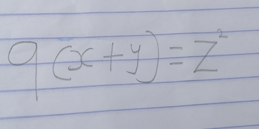 9(x+y)=z^2