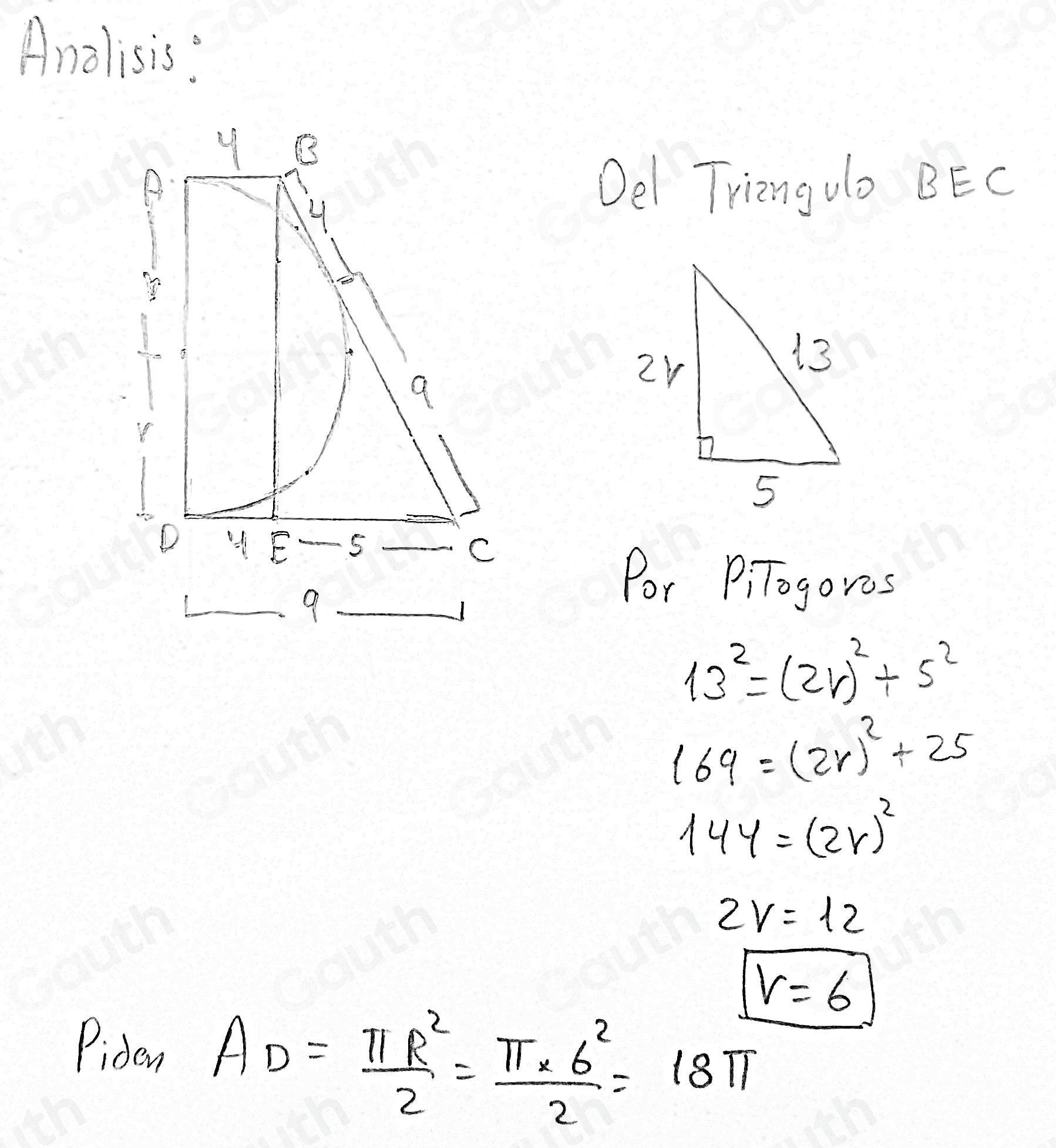 Resuelto:En un trapecio rectángulo ABCD, donde los lados AD y CD forman ...