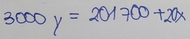 3000y=201700+20x