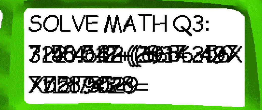 SOLVE MATH Q3: 
7 20846 42 06241 
Xna8 s