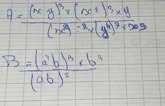 A=frac (xy)^3* (x^2)^3* y(x^2):x(y^4)^3* 1000
frac 3frac (a^(?)^3)* b(ab)^2