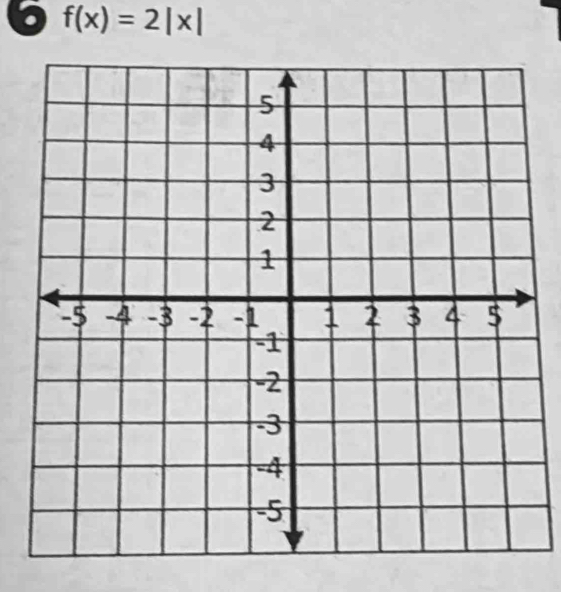 6 f(x)=2|x|