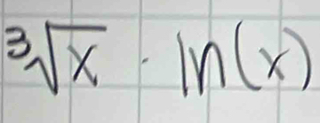 sqrt[3](x)· ln (x)