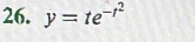 y=te^(-t^2)