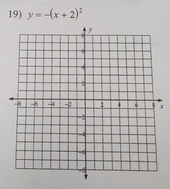 y=-(x+2)^2
x