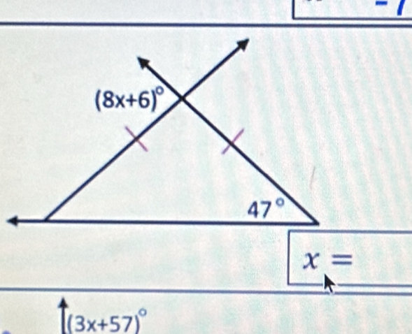 x=
(3x+57)^circ 