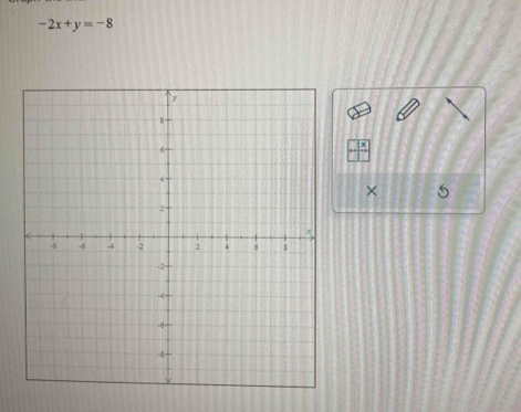 -2x+y=-8
× 5