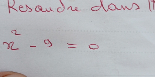 Kesanone dawl
x^2-9=0