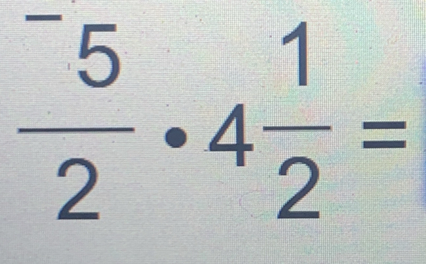 frac ^-52· 4 1/2 =