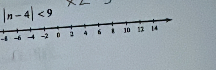 |n-4|<9</tex>
-8