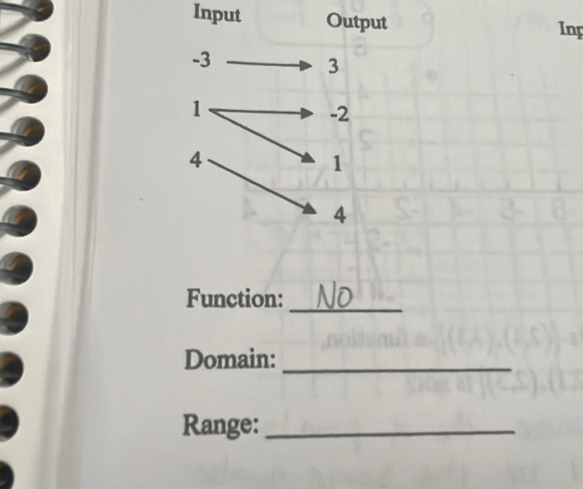 Input 
Inp 
Function:_ 
Domain:_ 
Range:_