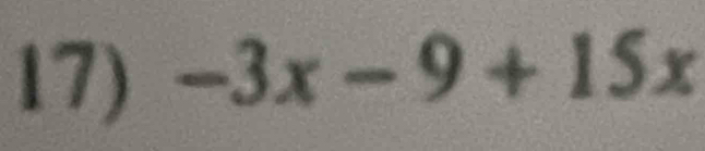 -3x-9+15x