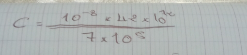 C= (10^(-8)* 42* 10^(72))/7* 10^5 