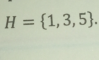 H= 1,3,5.