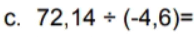 72,14/ (-4,6)=