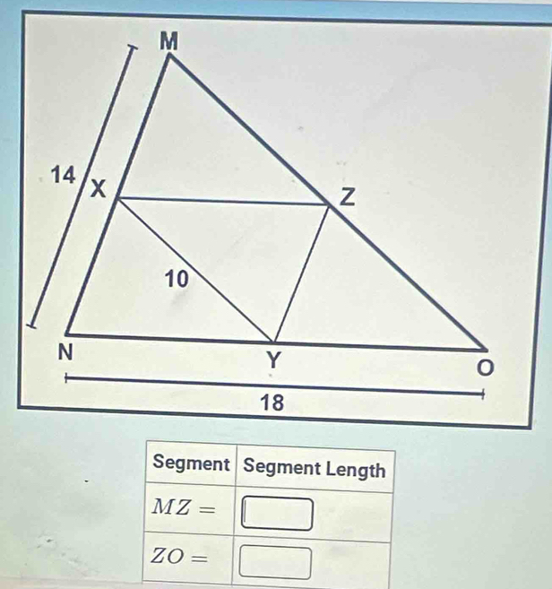 Segment Segment Length
MZ= :□
ZO=□