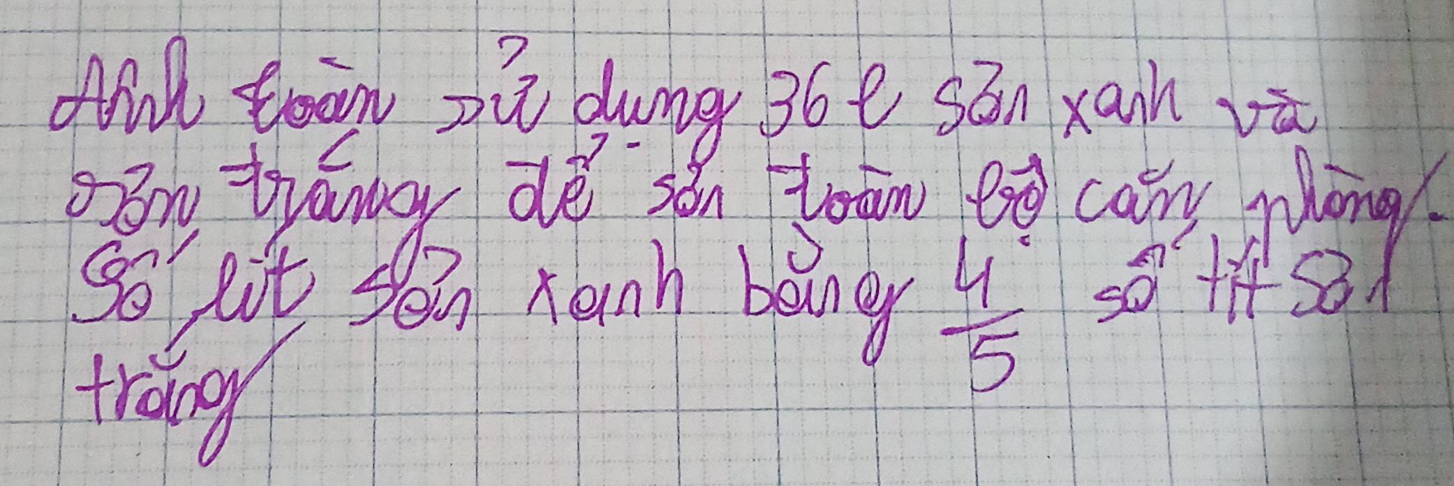 dil teān zù dung 36e sān xan vā 
bān trnng dé sén toān eng canny guāng 
So at sein xanh bang  4/5  50+S. 
trang