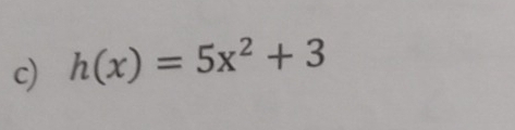 h(x)=5x^2+3