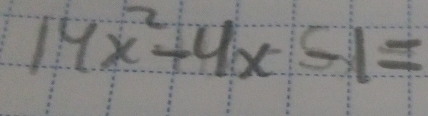 14x^2-4x-1=