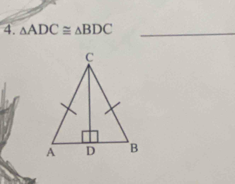 △ ADC≌ △ BDC _