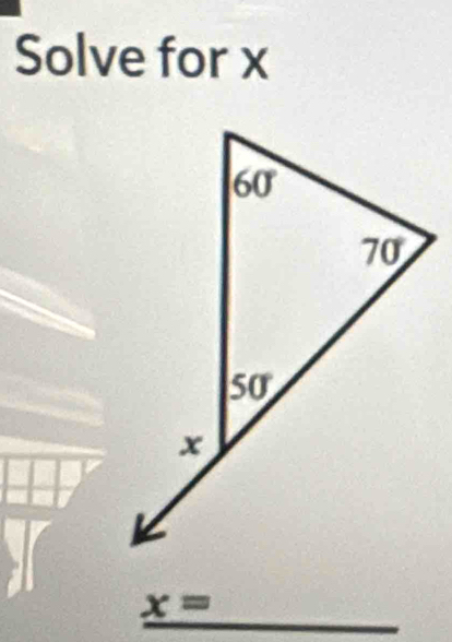 Solve for x
x= -1,+2) ∴ ∠ C^=45° - 1/2 