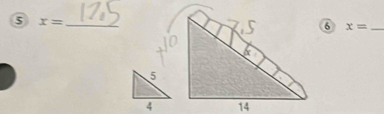 5 x= _
6 x= _